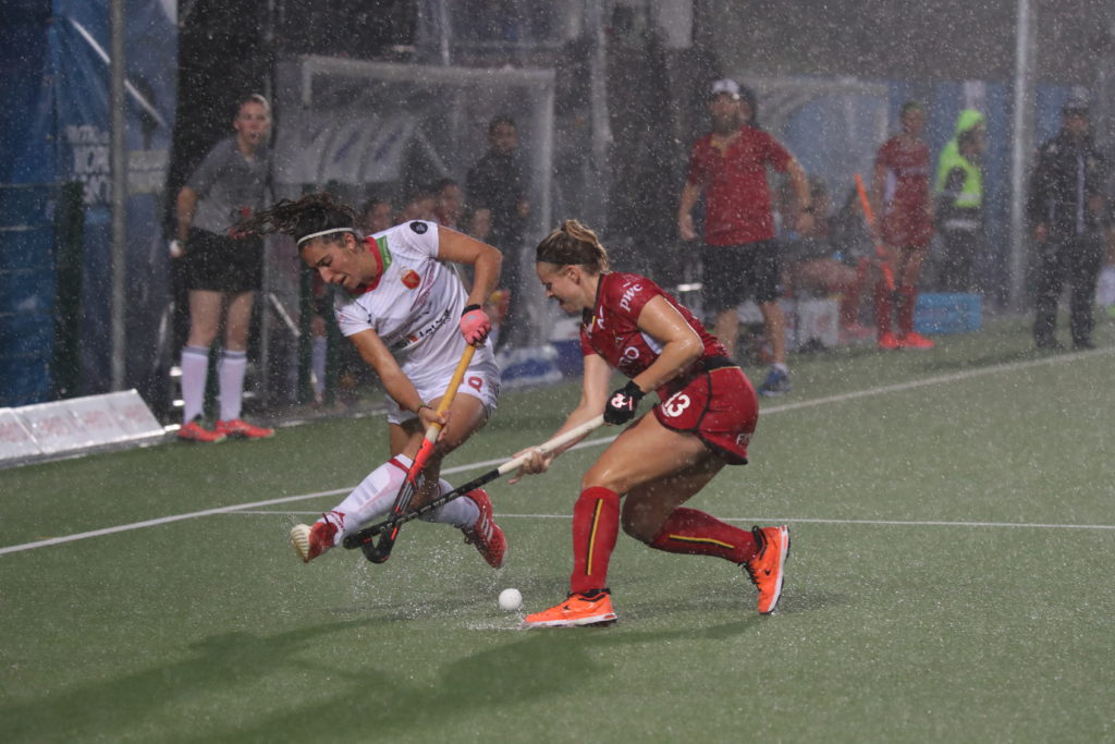 hockey, hockeyesp, #hwl2017, redsticks, españa, bélgica, júlia pons