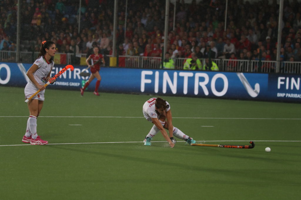hockey, hockeyesp, #hwl2017, españa, belgica, redsticks, red panthers, maría lópez