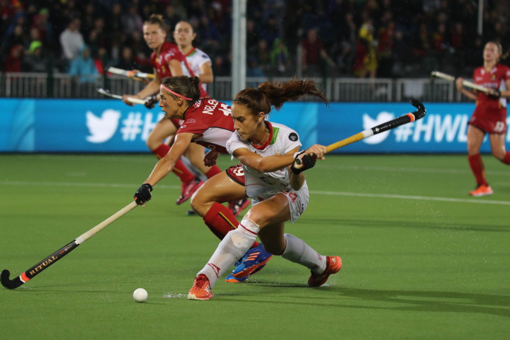 begoña garcia, hockey, hockeyesp, #hwl2017, españa, belgica, redsticks, red panthers