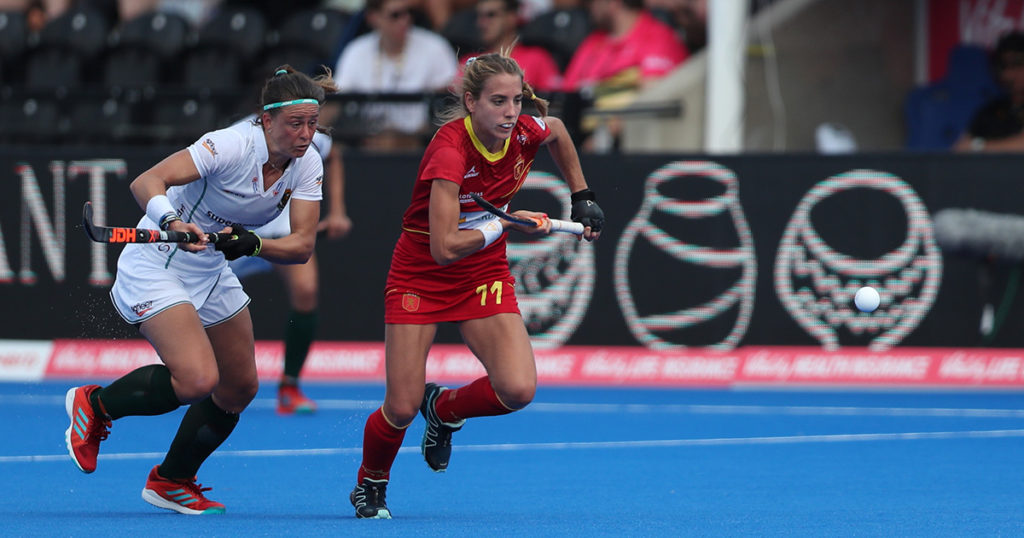 cristina guinea, hockeyesp, field hockey, hockey hierba, redsticks, hwc2018