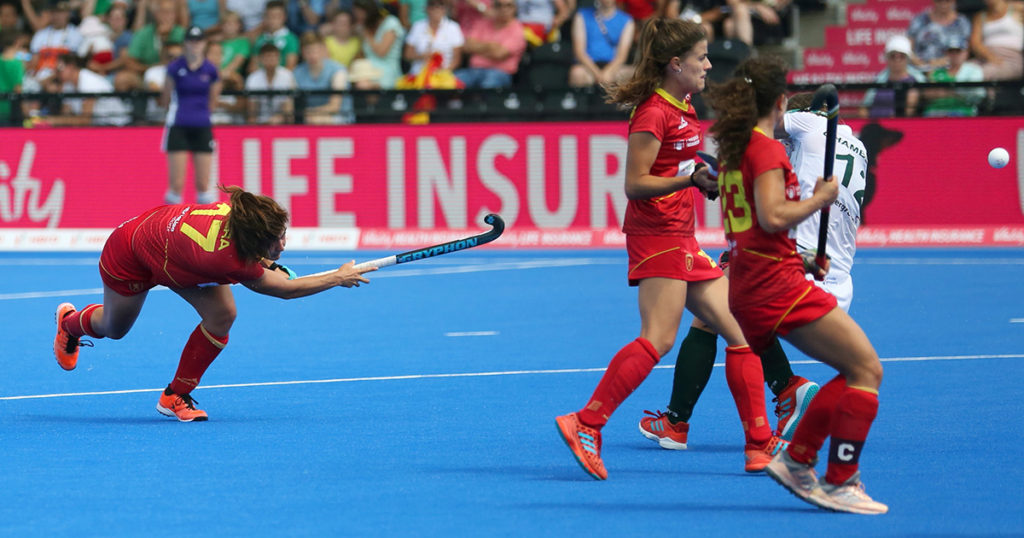 lola riera, hockeyesp, hockey, field hockey, redsticks, hwc2018