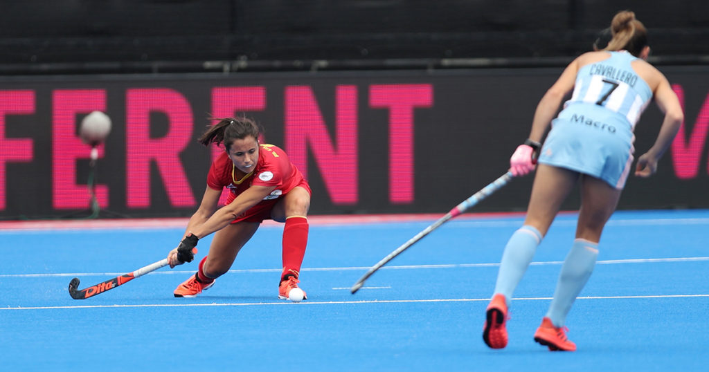 hockeyesp, rocio gutierrez, redsticks, argentina, leonas, hwc2018